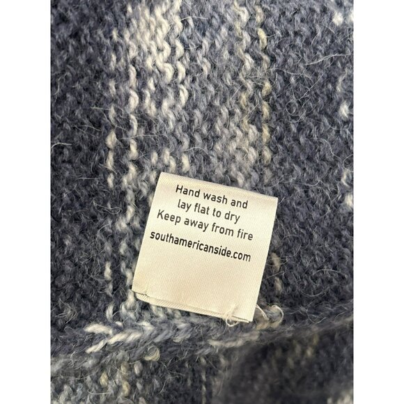 American South Side Women's Fair Isle Alpaca Wool Blend Crew Neck Sweater - Picture 6 of 6